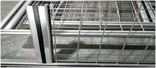 鋁型材鐵絲網安裝